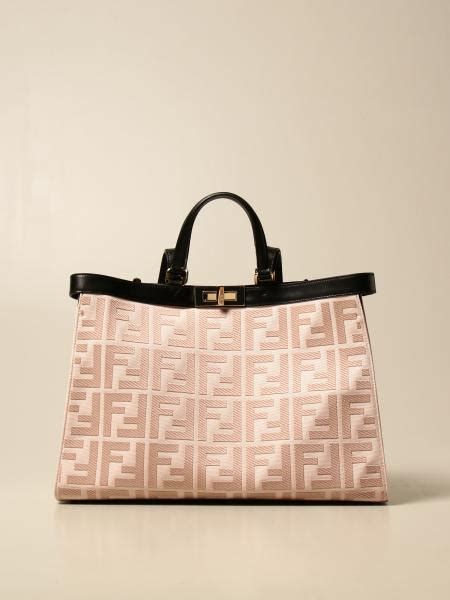 fendi canvas pink bag|vintage fendi canvas bag.